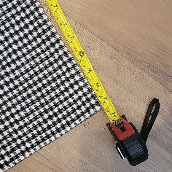 Talbots Black And White Plaid Pants High Waist Straight Leg Plus Size 16 - Picture 6 of 6